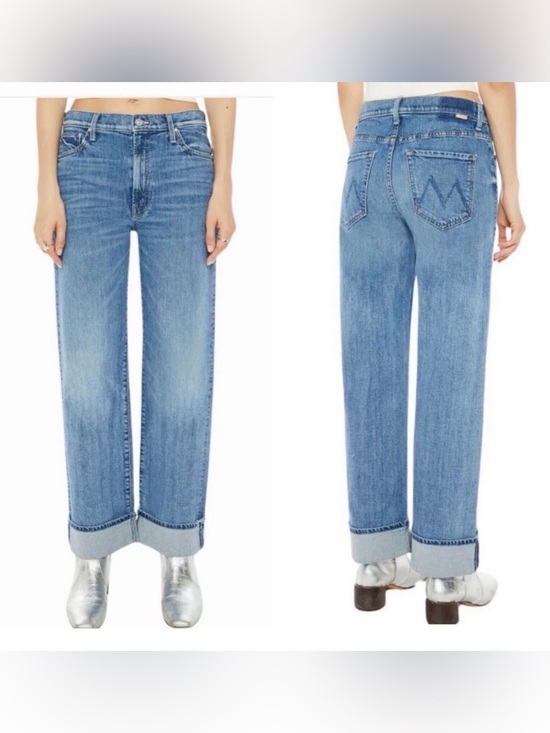MOTHER Denim - MOTHER Superior The Dodger Flood Cuff Jeans in the "Toil and Trouble"